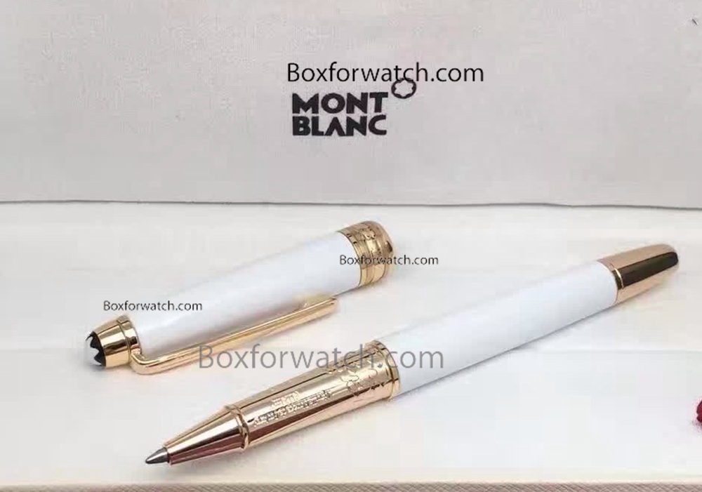 Mont Blanc Meisterstuck Rollerball Pen White Resin